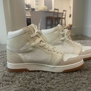 Never worn nuetral high top